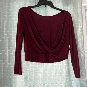 Long sleeve crop top